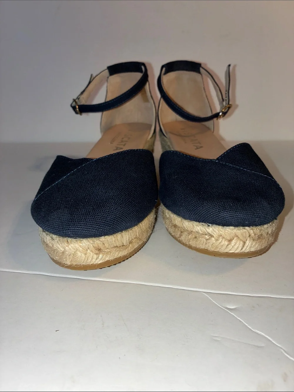 Viscata, Espadrille Wedges, Size EU 38/ US 7, Blue